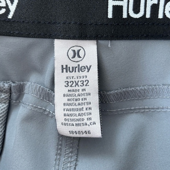 Hurley Golf Gray Pants 32x32 - Picture 5 of 12